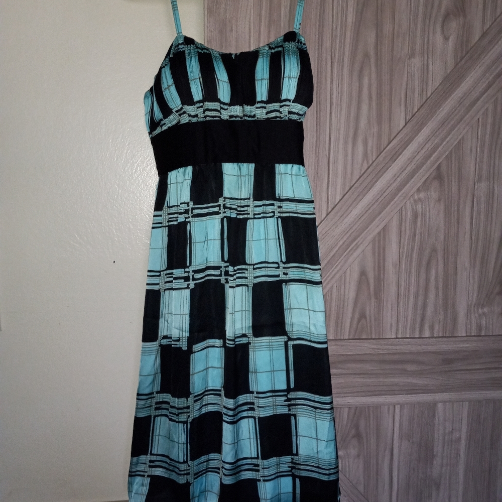 Manoukian dress size M turquoise
